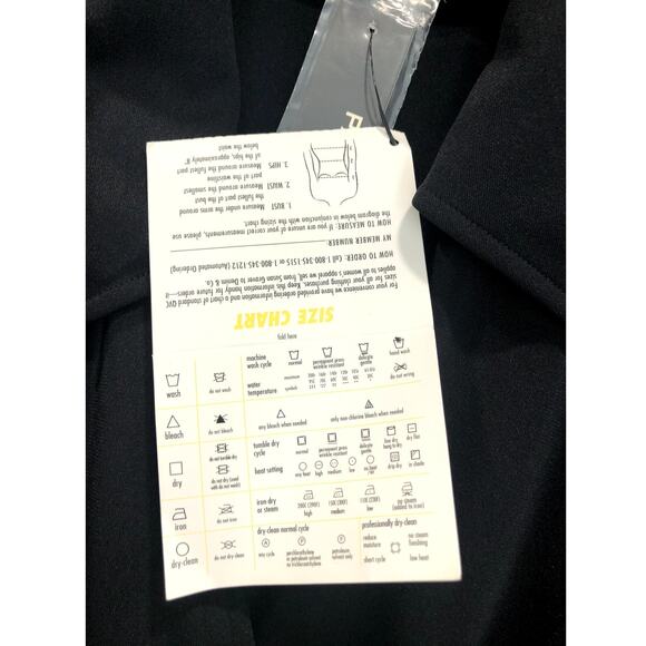 Pamela Dennis PCG Womens Black Long Sleeve Wrap Dress Size L -NWT - Picture 5 of 6